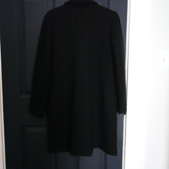 J.Crew Daphne Coat in Italian Boiled Wool Black Size 0P - Picture 6 of 7